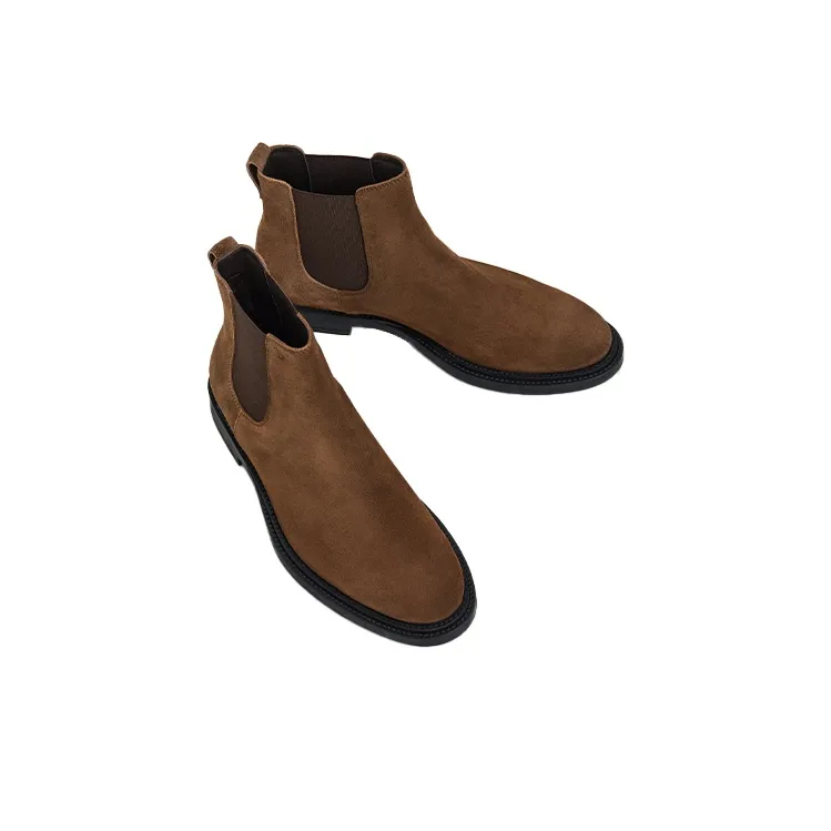 TOD'S Ankle Length Chelsea Boots Men's Brown-2