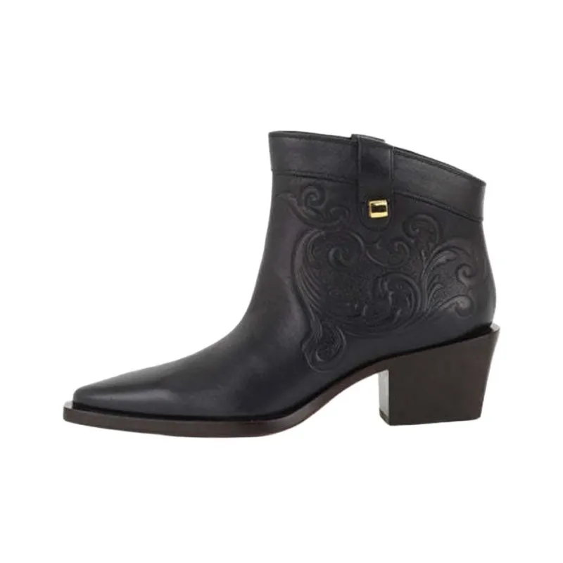 MAISON SKORPIOS Alexandra Cordoba Ankle Boots 6cm Women's Black-0