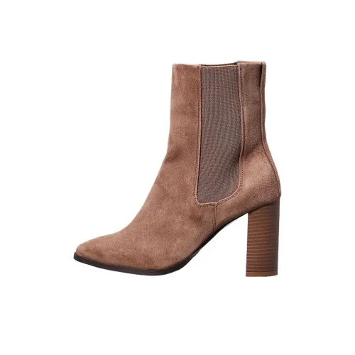 CALVIN Mens Short Chelsea Cotton 8.5cm Women's Brown