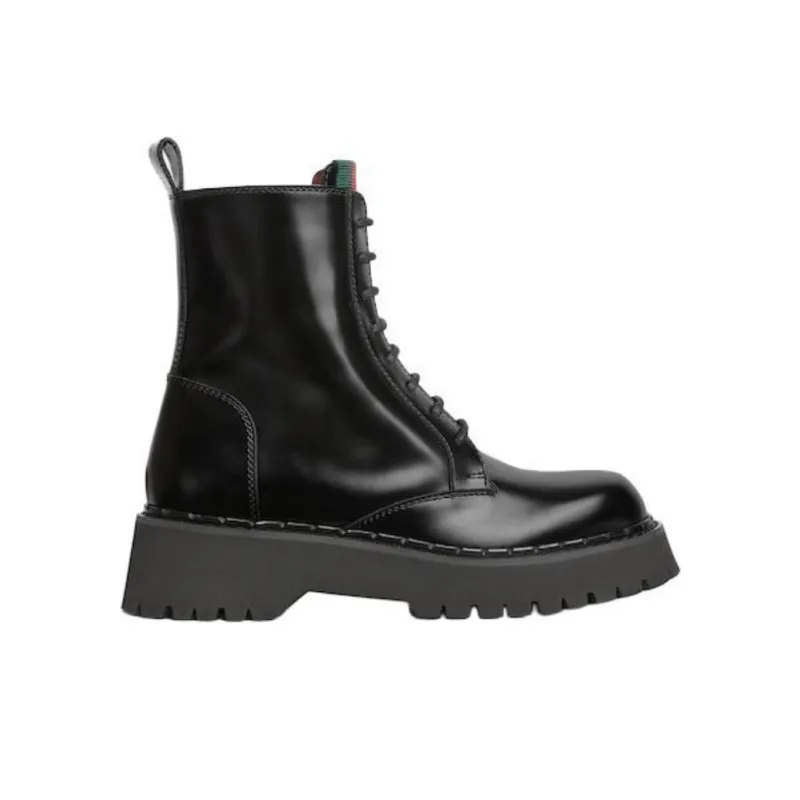 GUCCI Women's Web Ankle Boot 'Black' Women's-1
