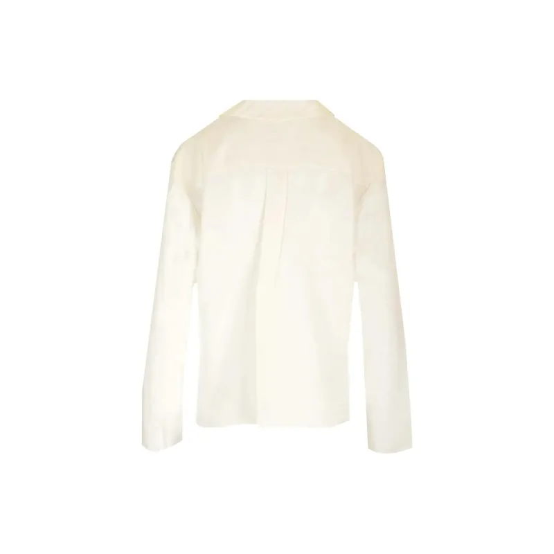 THEORY Notched Lapel Blouse-1