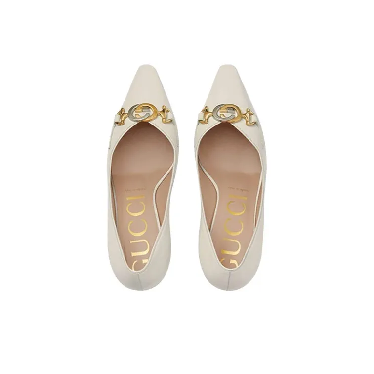 GUCCI Logo Plaque 75mm Pumps-3