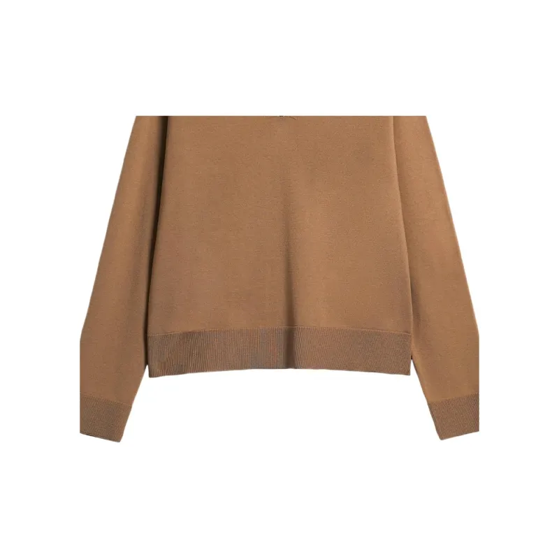 MaxMara V Neck Long Sleeved Sweater-4