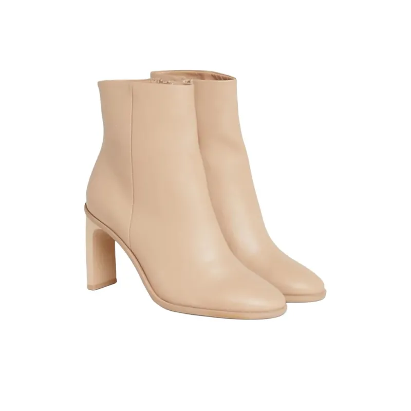 CALVIN KLEIN Ankle Boots 8cm Women's Beige-2