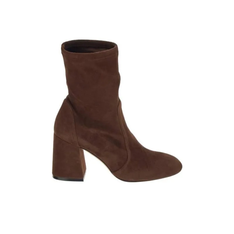 stuart weitzman Round-toe 85mm Suede Boots-1