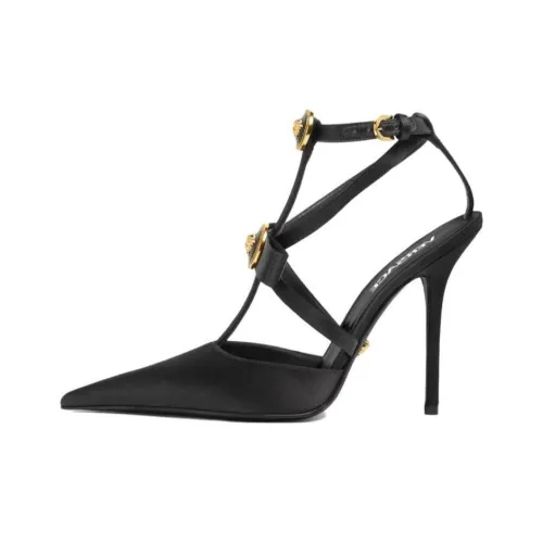 VERSACE Gianni Ribbon Cage 110mm Pumps