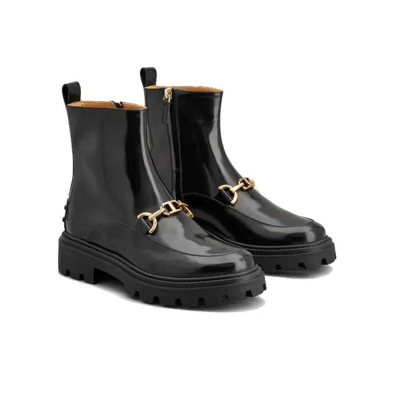 TOD'S Chain Link Ankle Boots Women's-2
