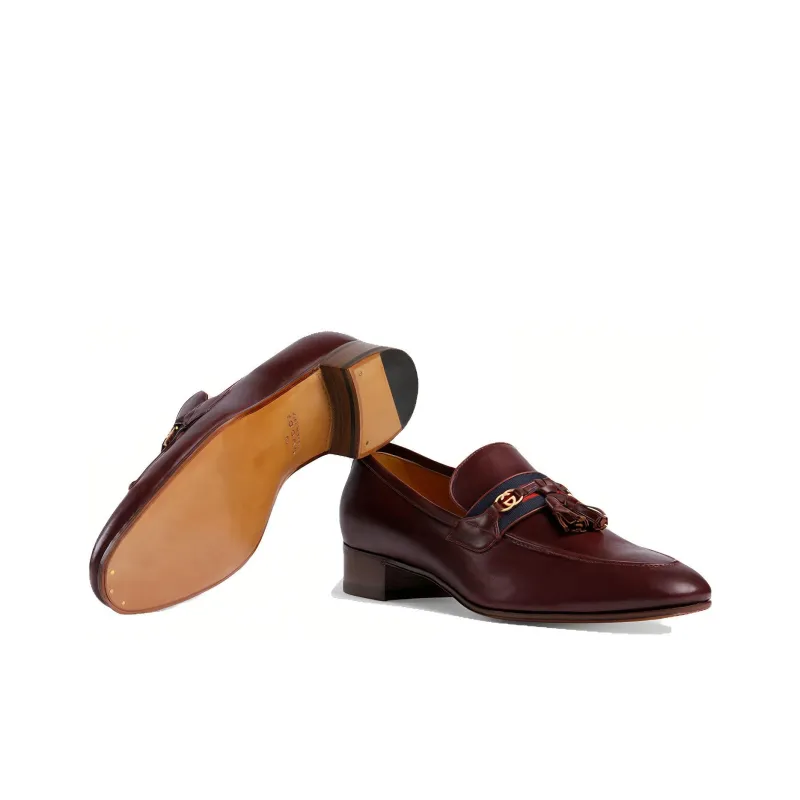 GUCCI Interlocking High Heels Men Burgundy-3