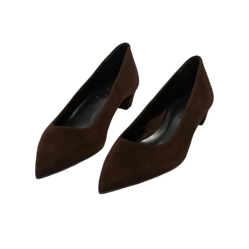 Aeyde Judi Chunky Heel High Heels 3cm Women's Brown-2