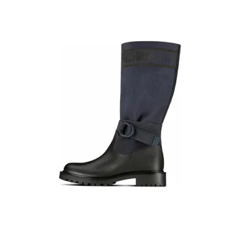 DIOR D Major Knee high Boots Women's Blue