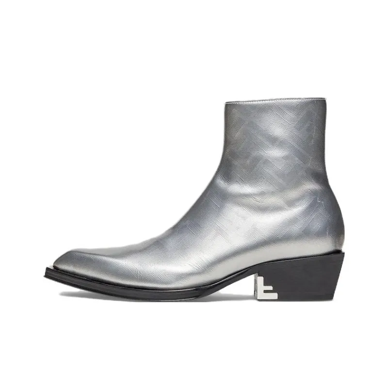 FENDI Ankle Boots Women's Silver-0