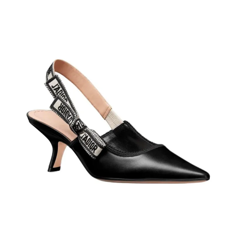 DIOR J'Adior Irregular Heel High Heels 6.5cm Women's Black-2