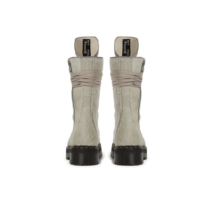 RICK OWENS X Dr martens Save Calf-hair Quad-sole Boots RICK OWENS X Dr martens Save Calf-hair Quad-sole Boots