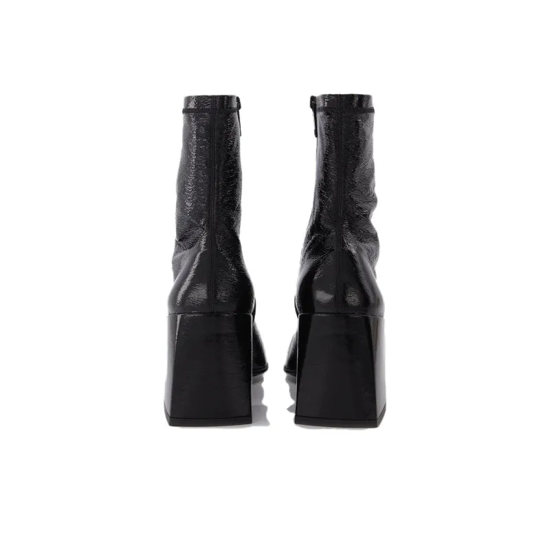 COURREGES Appliqué-logo Sock-style Ankle Boots Women's-3