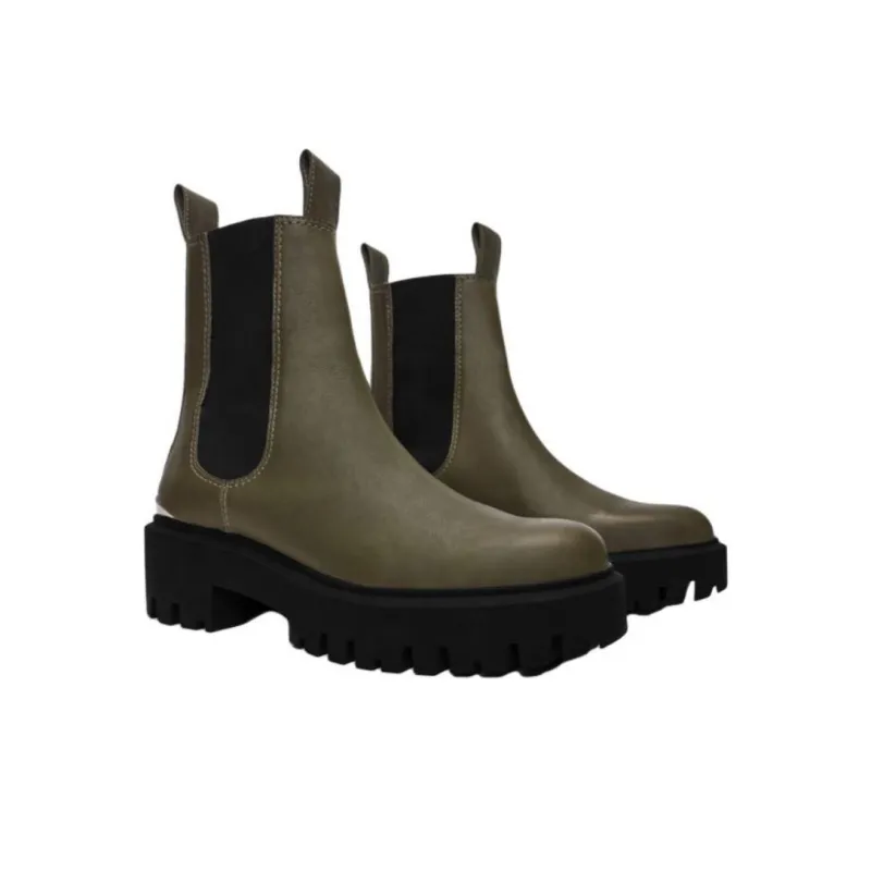 Maje Short Chelsea Boots 6cm Women's Green-3