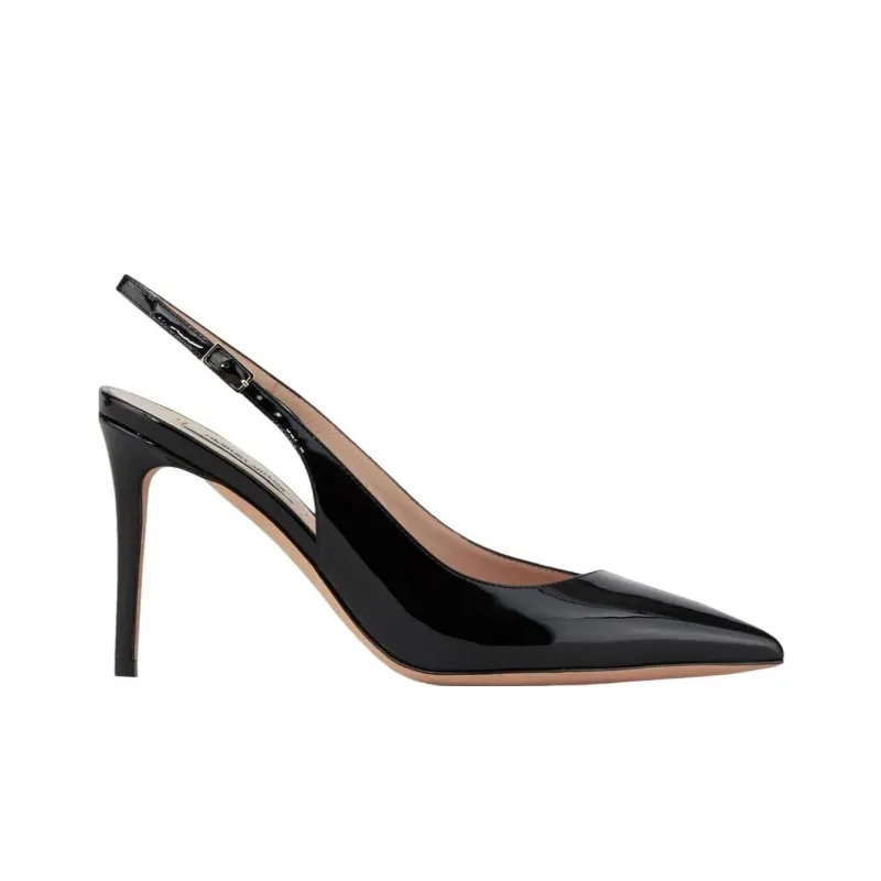 EMPORIO ARMANI Slim Heel High Heels 8.5cm Women's Black-1