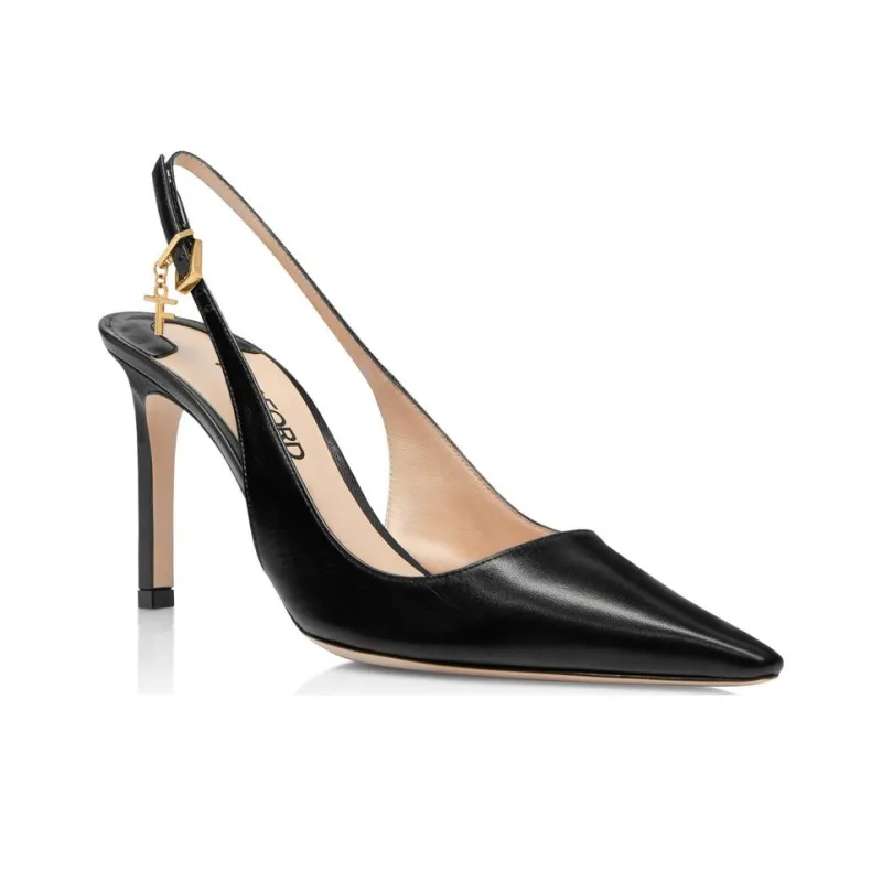 TOM FORD Angelina Slim Heel High Heels 8.5cm Women's Black-1