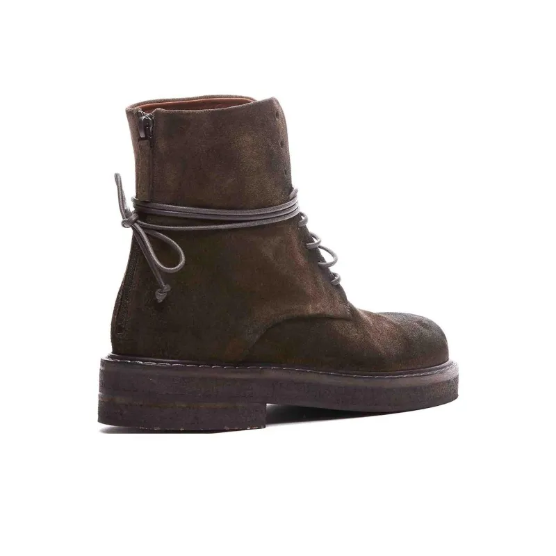 Marsèll Round Toe Lace Up Ankle Boots Women's-4