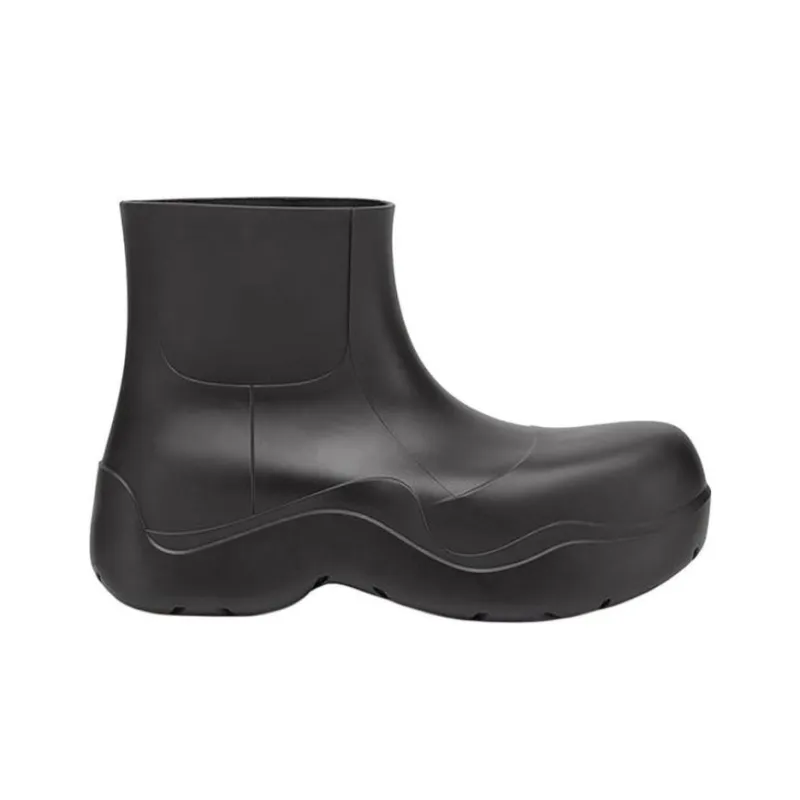 Bottega Veneta Puddle Rain Boots Ankle Boots Women's Black-1