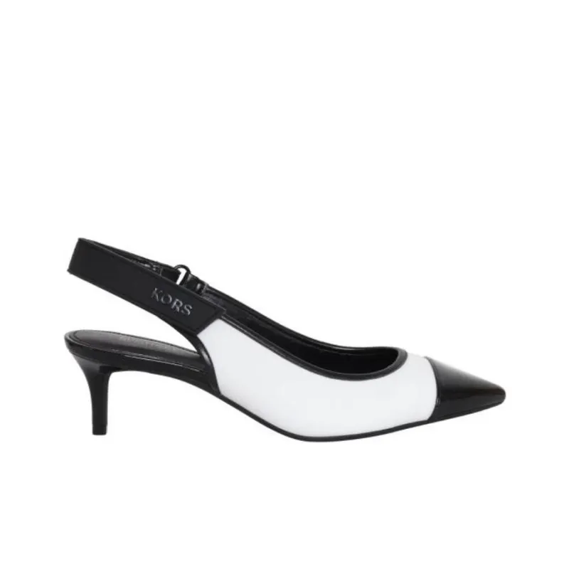 MICHAEL KORS Kourtney Fle Slim Heel High Heels 5.5cm Women's White Black-1
