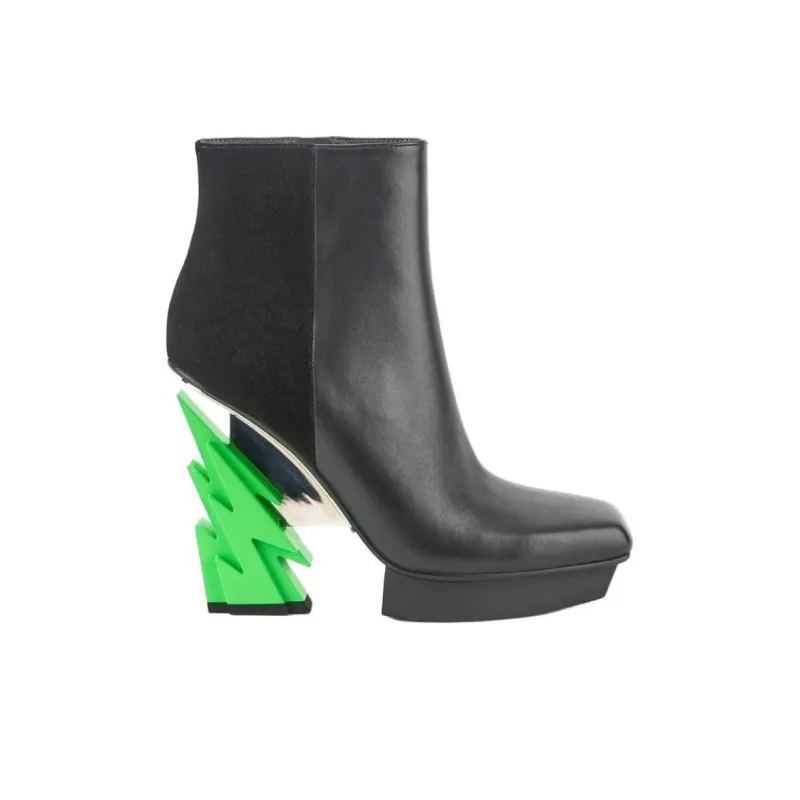 UNITED NUDE Glam Square Boot Ankle Boots 12cm Women's Black-1