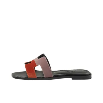 HERMES Oran Slide Slippers Women's Orange Pink
