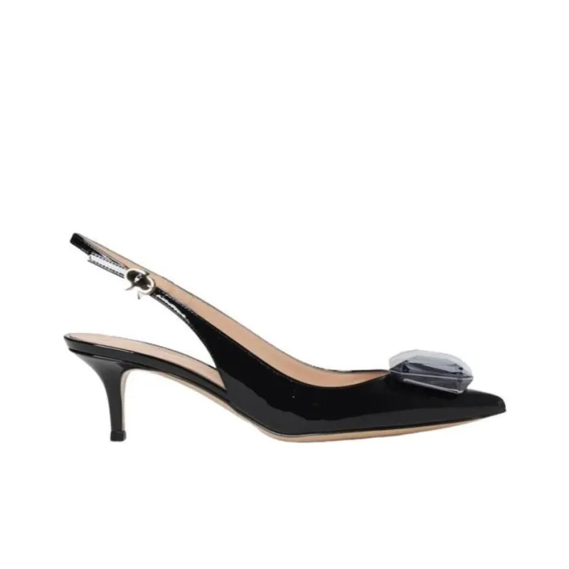 GIANVITO ROSSI Ribbon 55mm Slingback Pumps-1