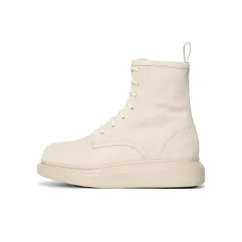 Alexander McQueen Hybrid Chelsea Boot Beige Suede Women's