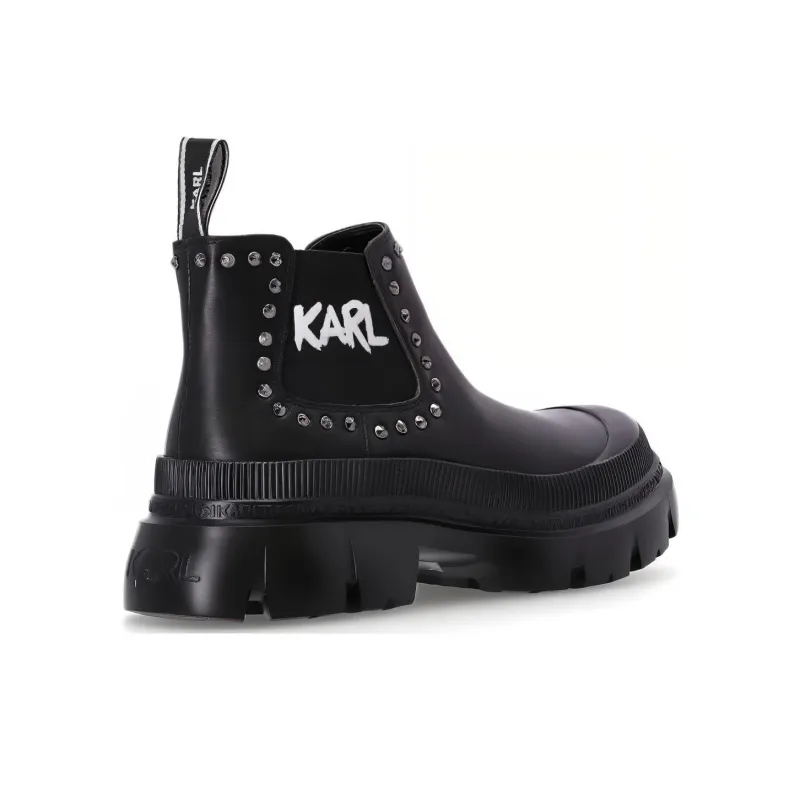KARL LAGERFELD Chunky Logo-print Chelsea Boots-3