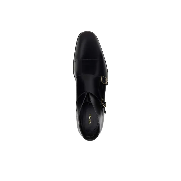 TOM FORD Elkan Ankle Boots Low Heel Men's Black-3