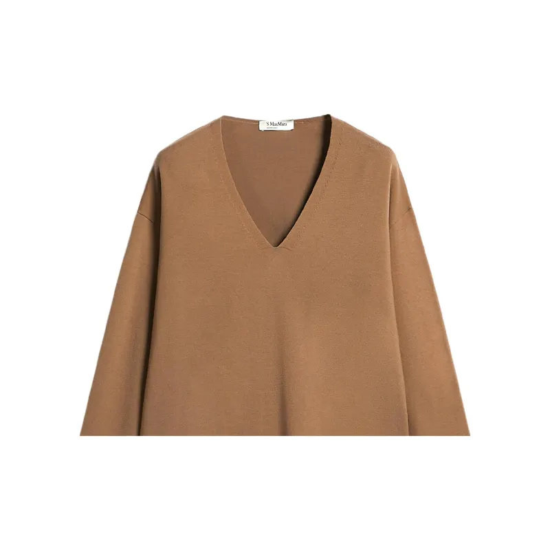 MaxMara V Neck Long Sleeved Sweater-3