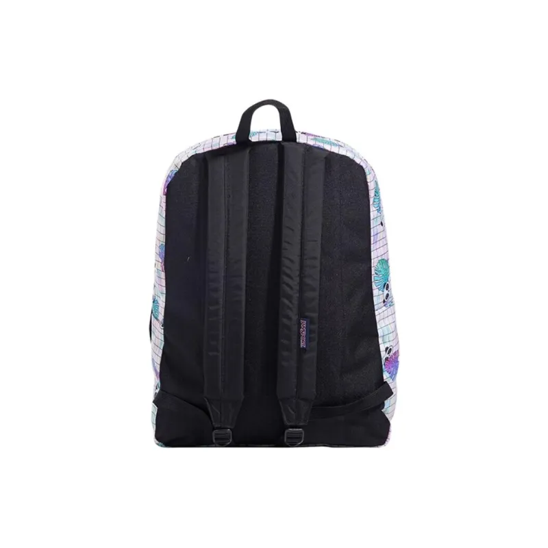 JanSport Polyester Backpack Medium Size Unisex White Panda-3