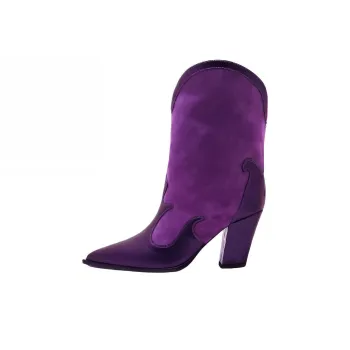 BETTINA VERMILLON Ankle Boots 8.5cm Women's Purple