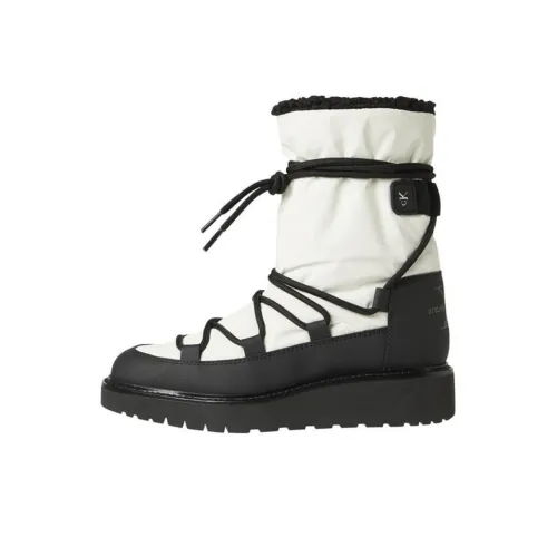 CALVIN KLEIN Crew Snow Boots Women's White