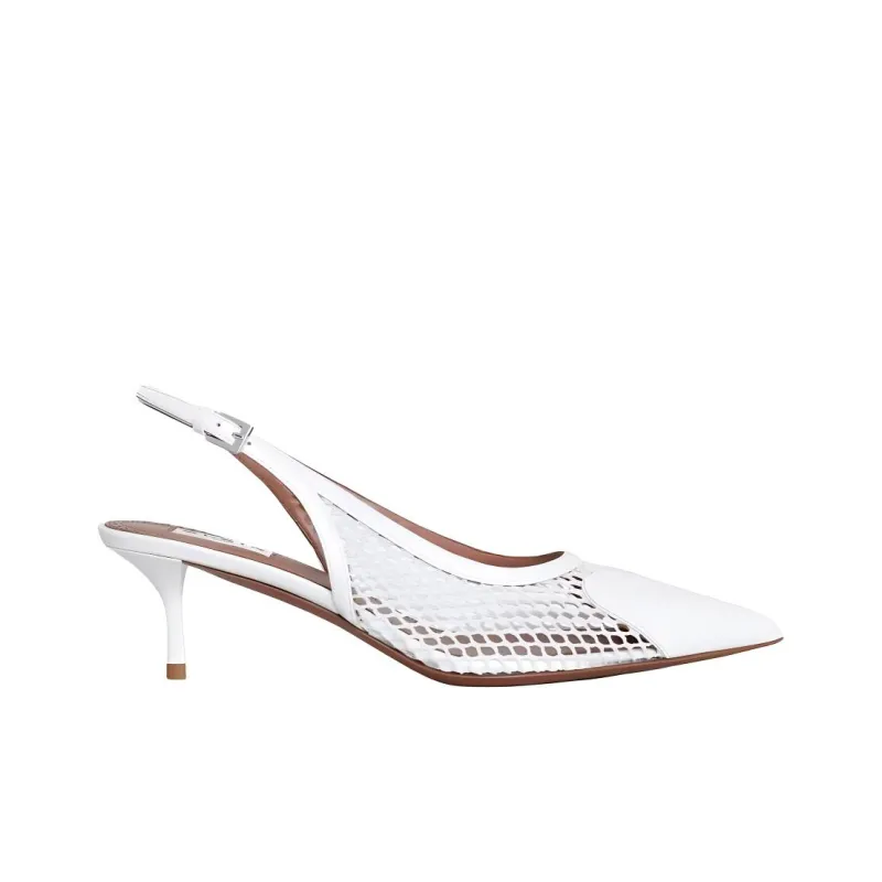 Alaia Slim Heel High Heels 5.5cm Women's White-1