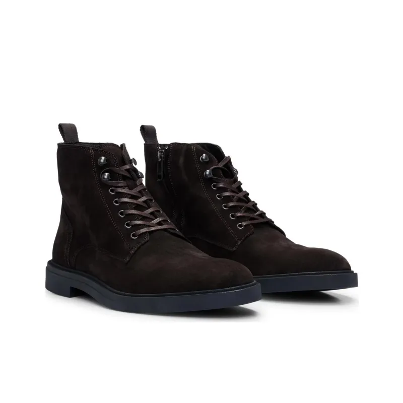 HUGO BOSS Ankle Boots Men's Dark Brown-2