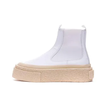 MM6 Maison Margiela Logo patch Round toe Boots