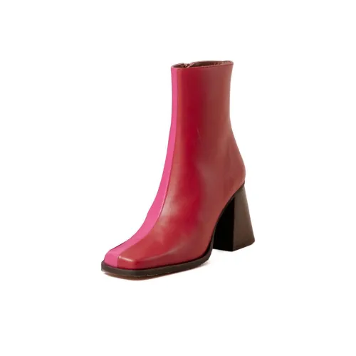 ALOHAS Ankle boots Silver 8cm Women's Rose Red