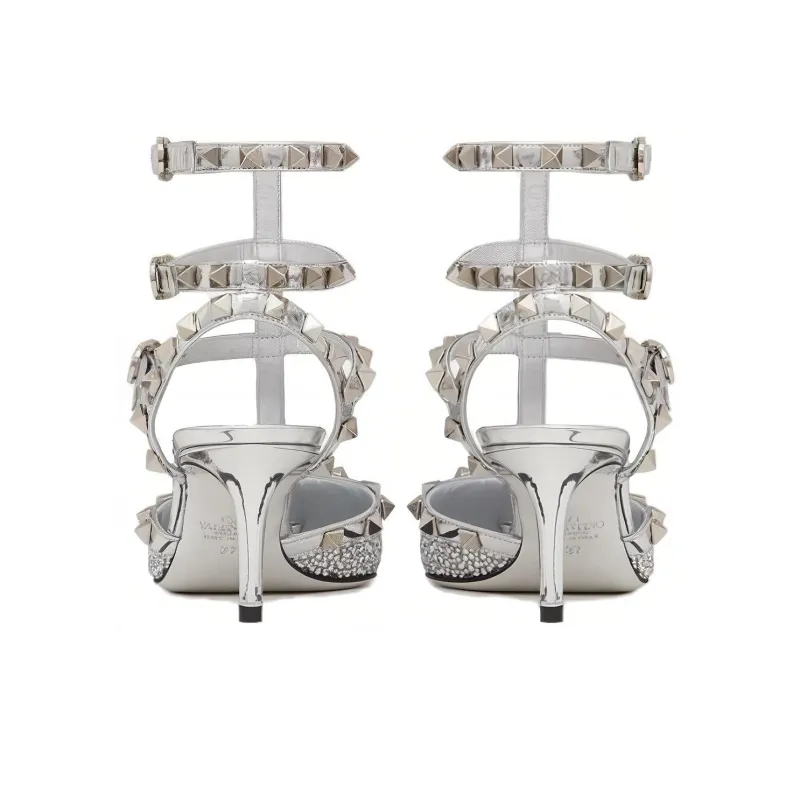 Valentino Garavani Rockstud Ankle Strap Pumps-4