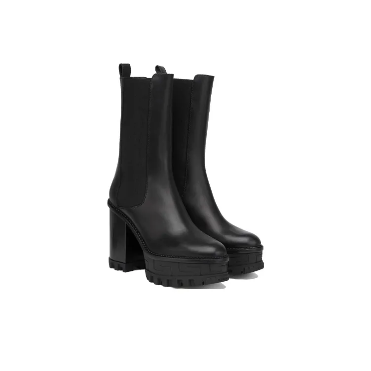 VERSACE Greca Labyrinth Ankle Boots Women's Umber-1