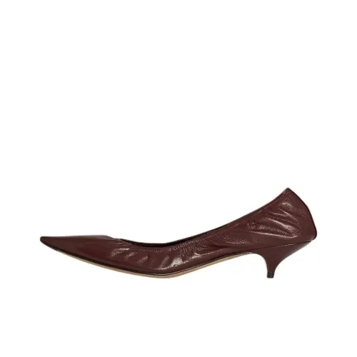 THE ROW Liisa Cone Heel High Heels 3.6cm Women's Deep Eggplant Purple