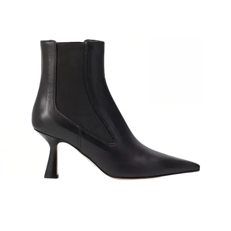 Aeyde Selena Crew Chelsea Boots 7.5cm Women's Black-1