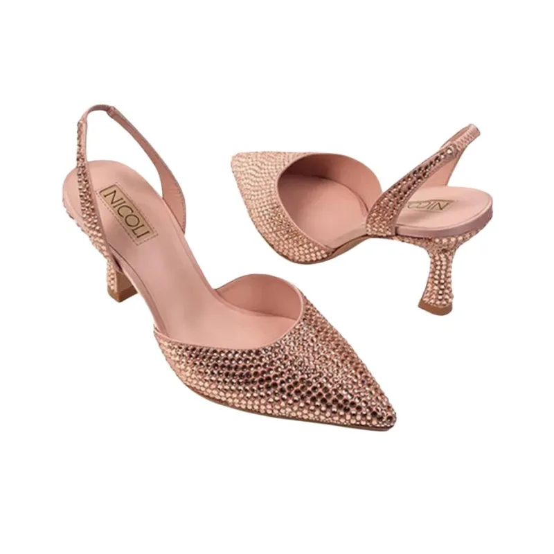 NICOLI Hayley High Heels 8cm Women's Light Pink-3