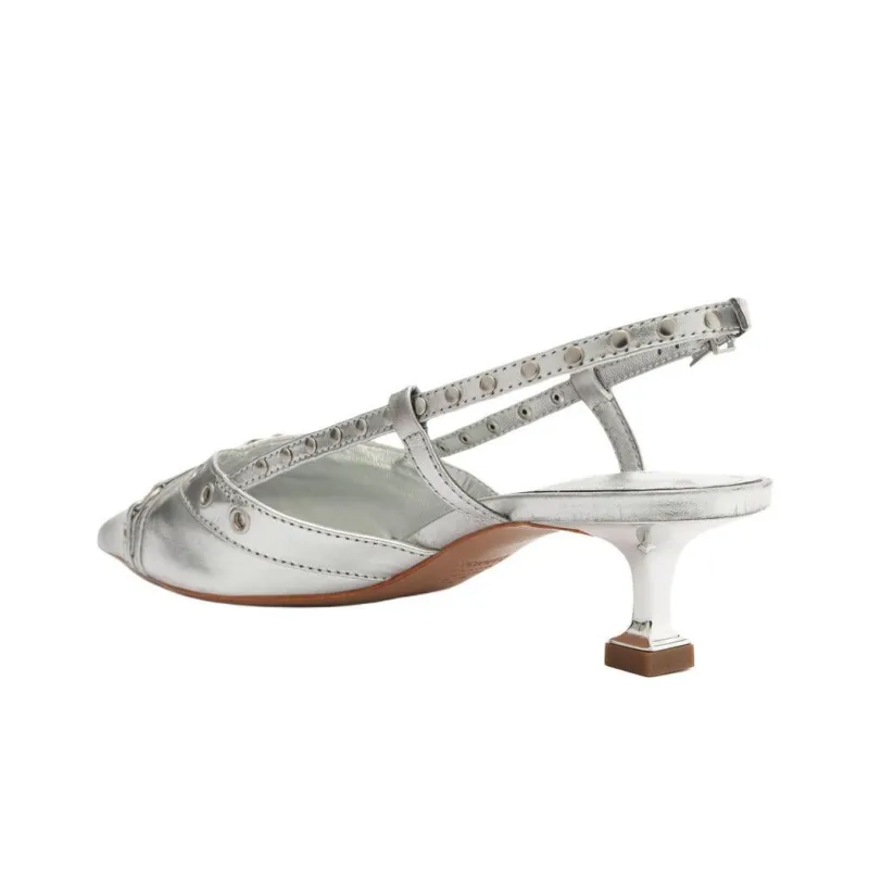 Schutz Venezia High Heels 4.5cm Women's Silver-4