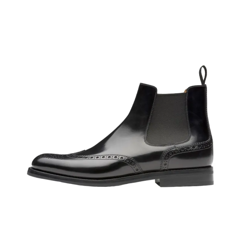 CHURCH'S Charlize Brogue-detail Ankle Boots-0