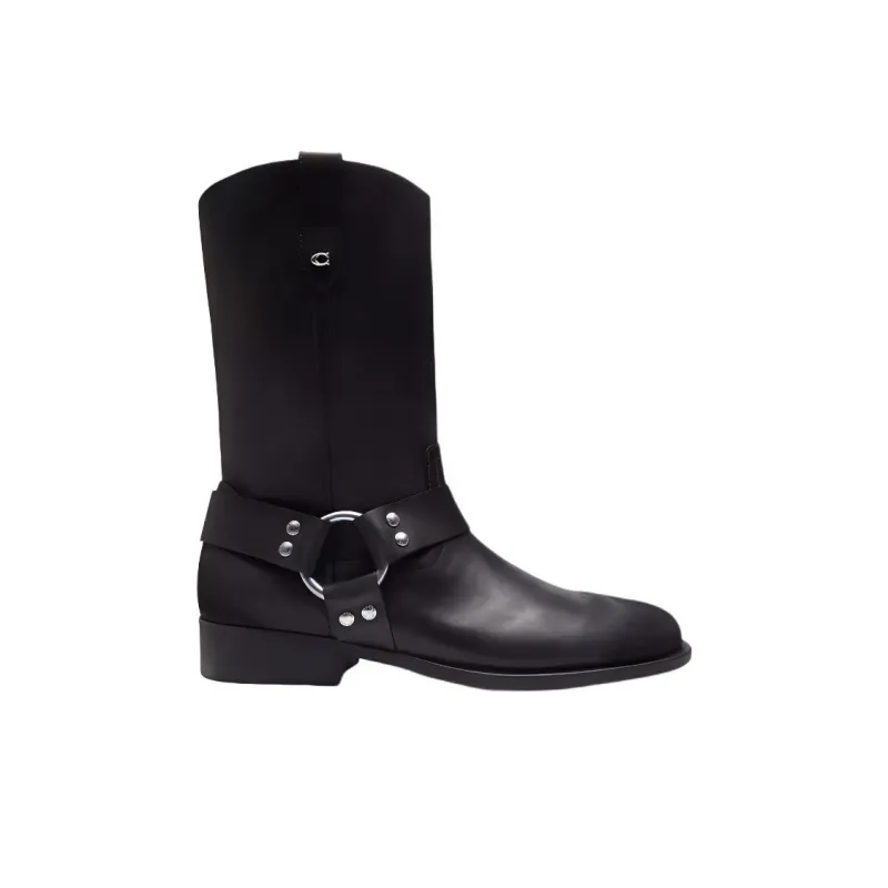 COACH Ankle Boots 3cm Women's Black-1
