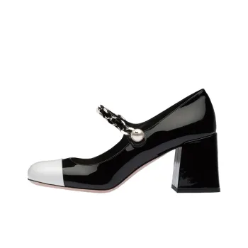 MIU MIU Two tone Patent Leather 65mm Pumps