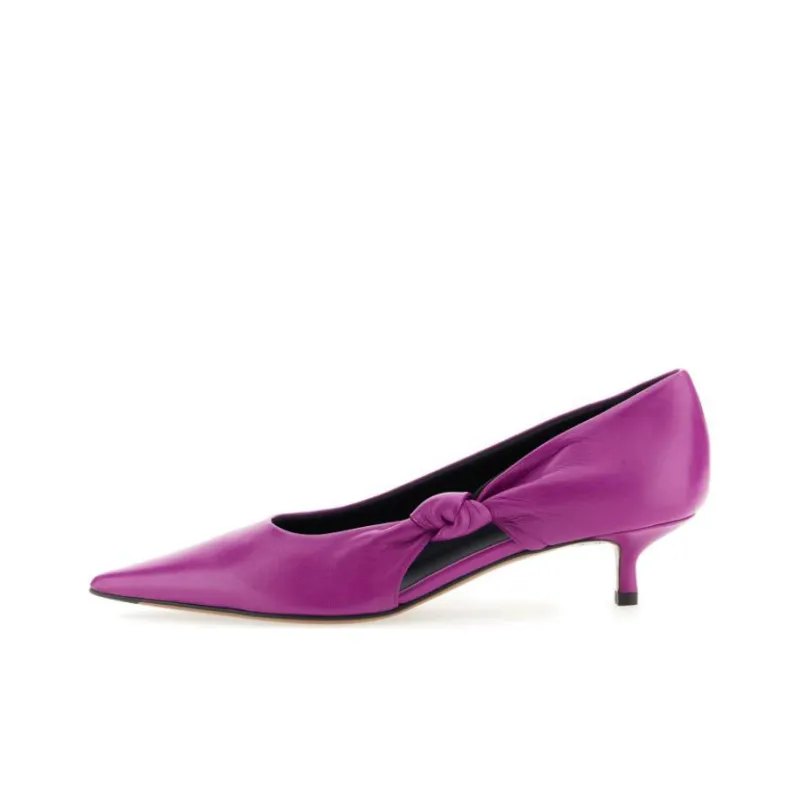 NEOUS Knot-detail Leather Pumps-0