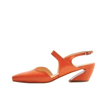 ALOHAS Emelia Irregular Heel High Heels 5cm Women's Orange