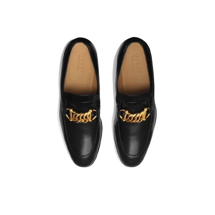 GUCCI 'Ice Lolly' Block Heel High Heels 5cm Men's Black-3